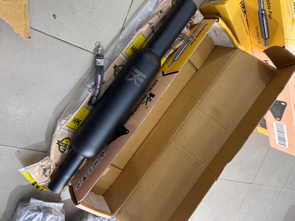 HKK Indore HKM4 Black Silencer for Royal Enfield Classic 350 Reborn J-Series