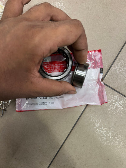 Hero 91001KTC900S Roller Bearing 22×58×17 – Fits Glamour / Super Splendor