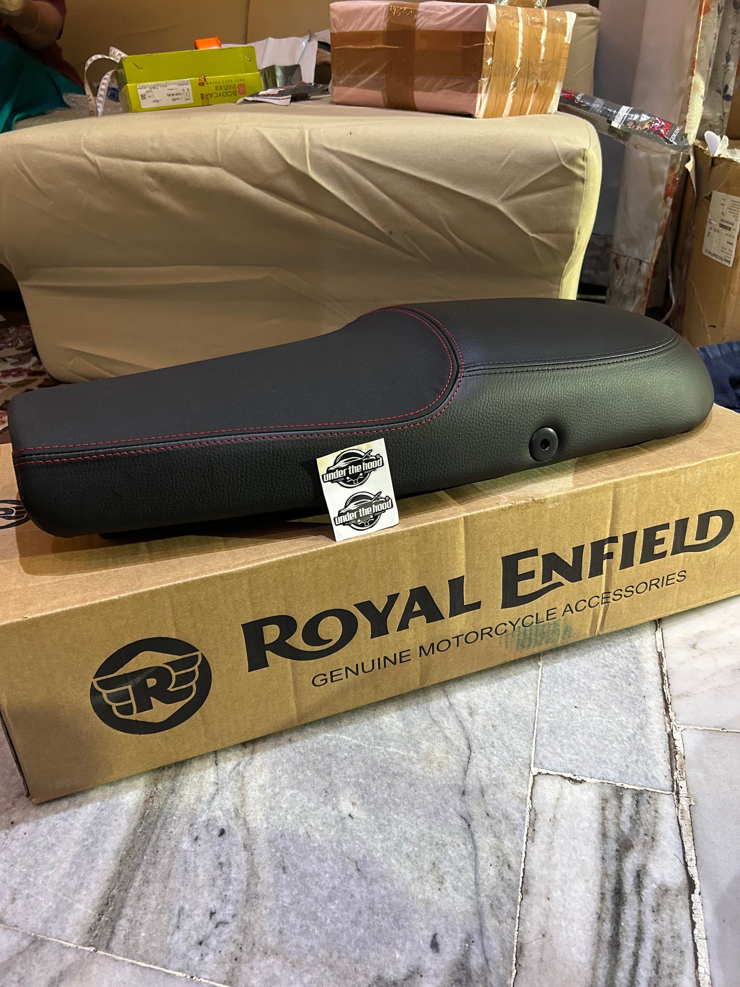 Royal Enfield 1990489 – Black Premium Touring Dual Seat for Continental GT 650 – Genuine GMA Comfort Seat