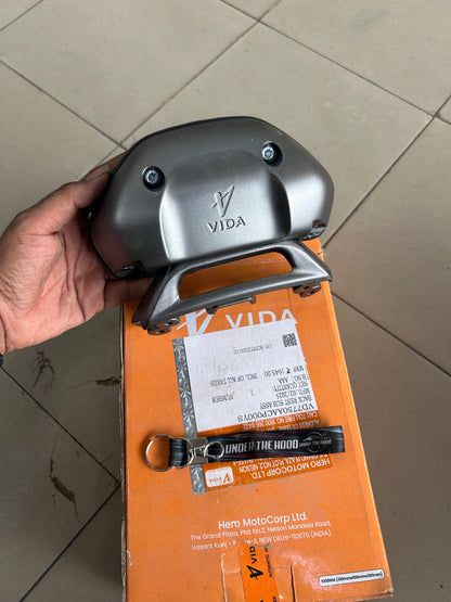 VIDA V2 Genuine Back Rest Sub Assembly Metallic Matt Gun Metal – Pillion Backrest / Passenger Support – VD7750AACP000YS
