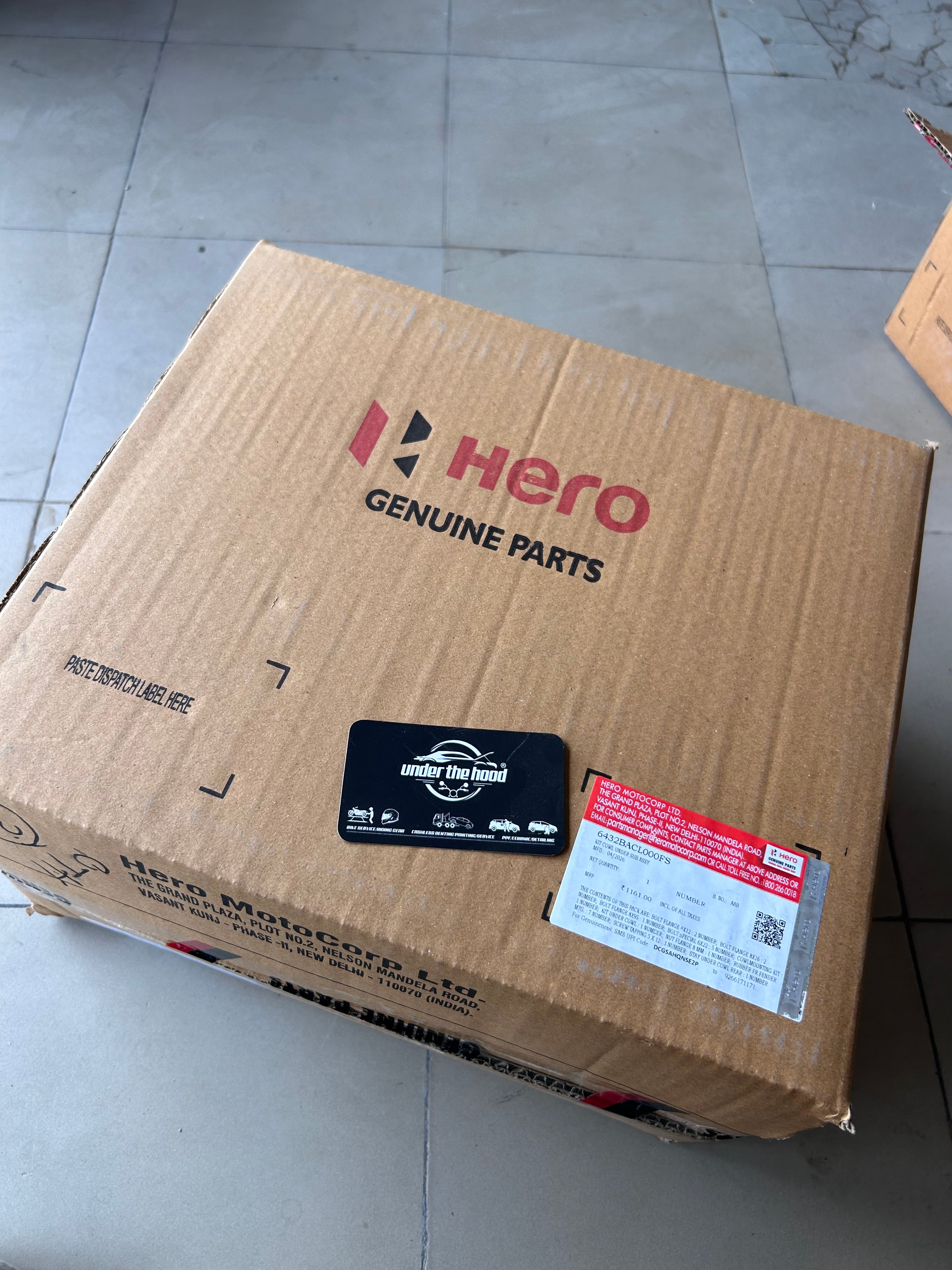 Hero Xtreme 125 Under Cowl Kit 6432BACL000FS – UNDER THE HOOD