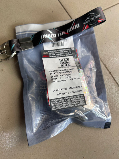 Royal Enfield Silencer Clamp 585538/D (OEM) – Fits Himalayan (E4/E5), Scram 411, Continental GT 535, Bullet Trials 500, Classic 500 UCE