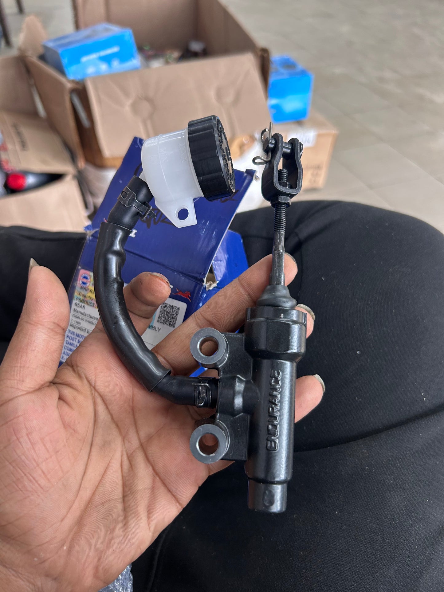 TVS N9112070 Rear Master Cylinder Assembly – Genuine Part for Apache RTR Series (160, 180, 200) BS4 & BS6