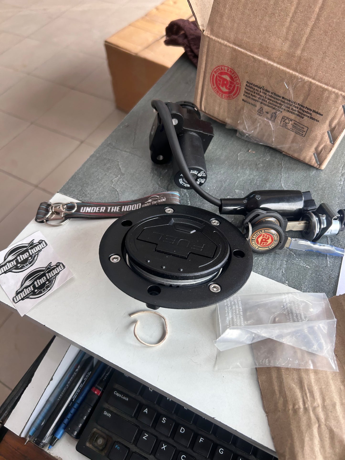 Genuine Common Key Set (Lock & Key Kit) for Royal Enfield Himalayan 411 / Scram 411 | RAP00075/A | OEM