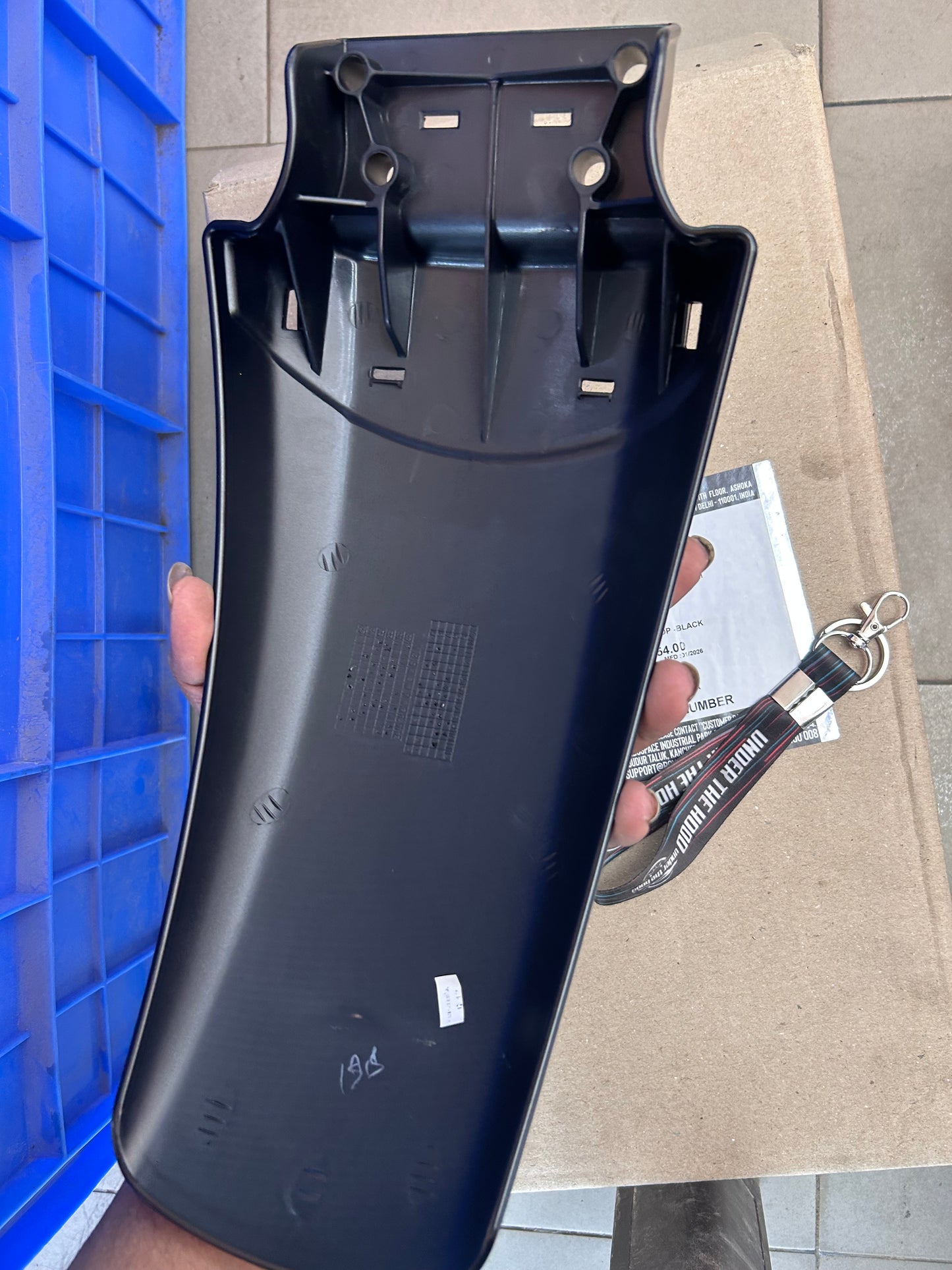 Front Mudguard Top (Upper Fender) – Granite Black / Black for Royal Enfield Himalayan 411 (Euro 5) – 866184
