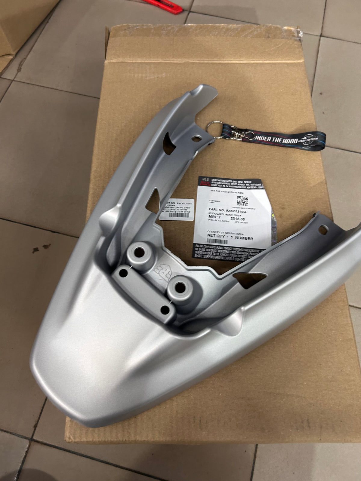 Royal Enfield Guerrilla 450 Smoke Silver Rear Mudguard RAQ01219/A