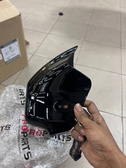 Hero ProParts Splendor Plus / Splendor Pro Front Visor Black | Headlight Cowl / Front Mask | 83401KCC900SPOR0S