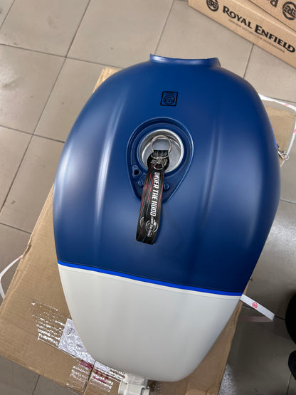Royal Enfield Fuel Tank Assembly with Sticker Blue RAK01772/A for Hunter 350 Rebel Blue
