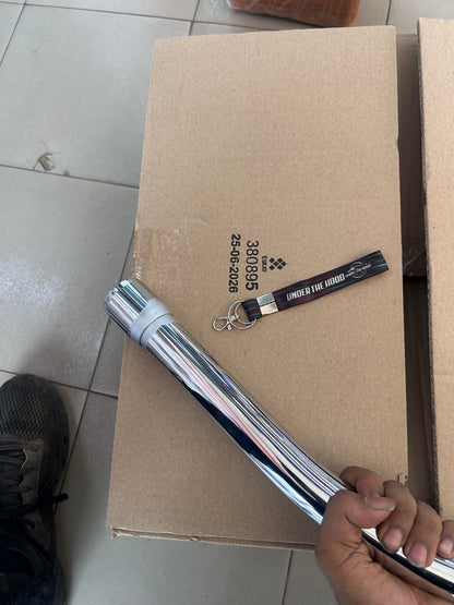 Royal Enfield Bullet 350 Standard, Deluxe, Machismo, Campus & Electra 4S KS Plated Exhaust Pipe 144123/A