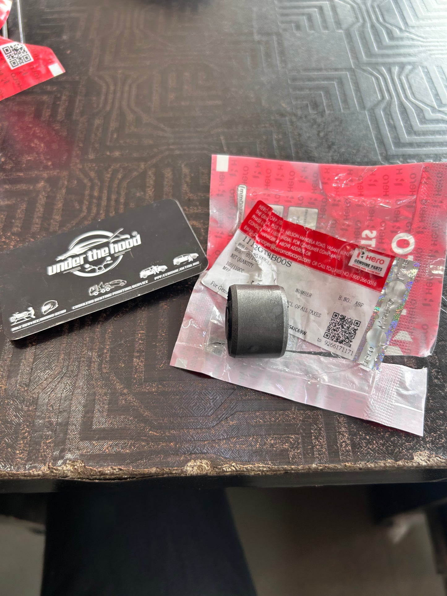 Hero Rubber Bush Engine Hanger – Part No. 11102GT8B00S – Genuine for Hero & Honda Scooters