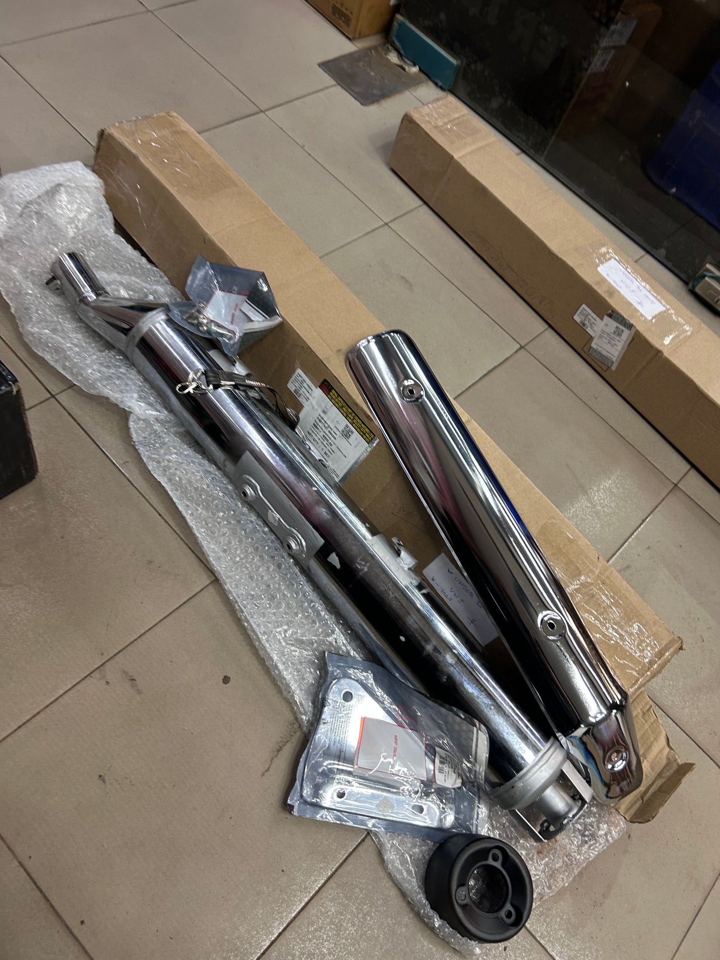 Genuine Royal Enfield Silencer Assembly Kit for Thunderbird 350 / Thunderbird 500 (NTB) | 888209