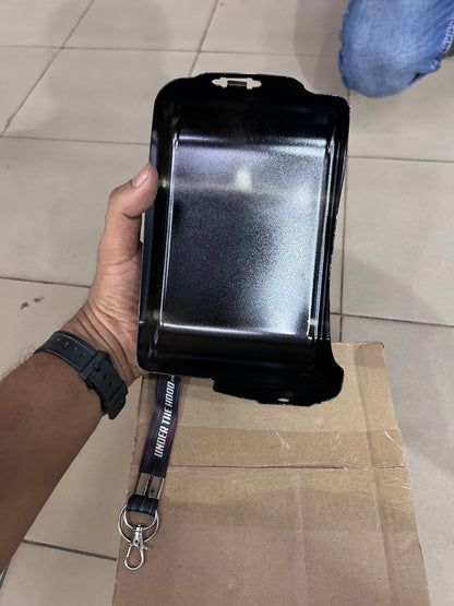 Royal Enfield Bullet 350 J-Series LH Gloss Black Rectangular Side Box RAV00757/A