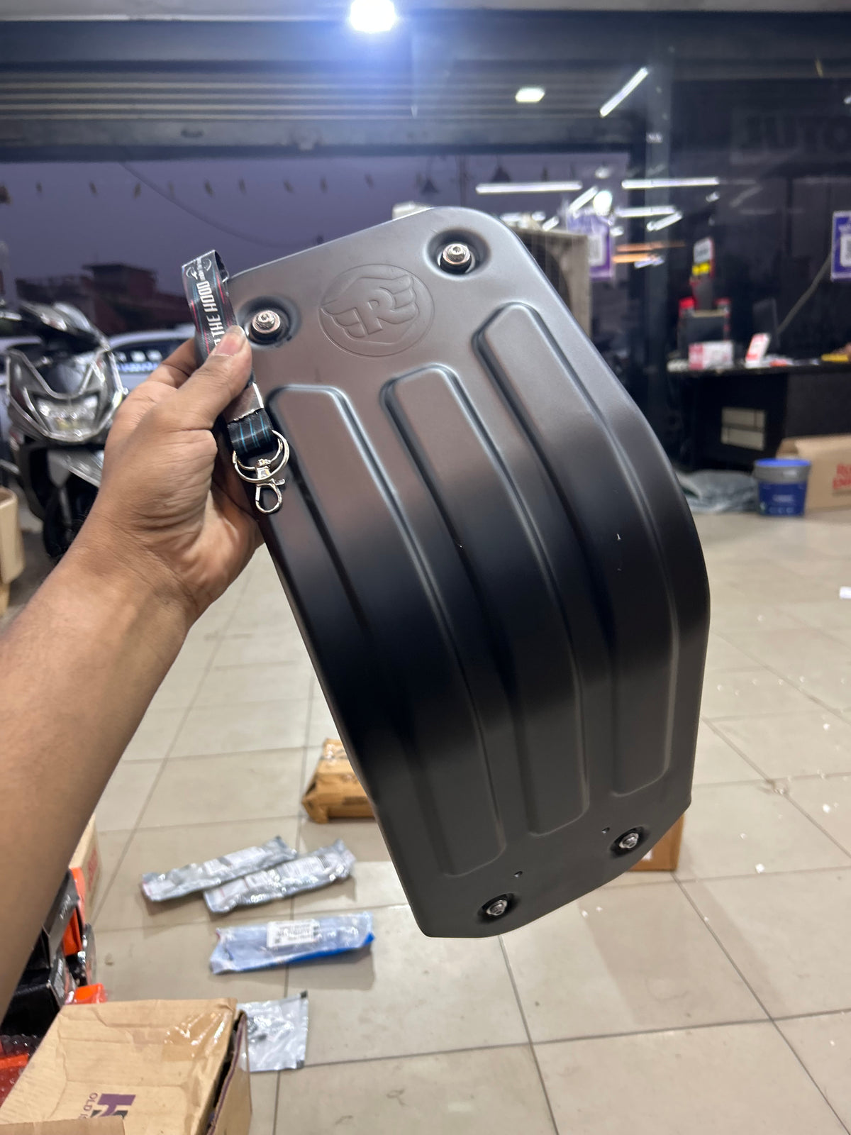 Royal Enfield Hunter 350 Premium Black Sump Guard / Engine Bash Plate – Silman OE-Style Aftermarket