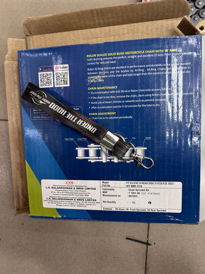 Rolon M-Ring Chain & Sprocket Kit KIT NMR F316 – Yamaha FZ V2 / V3 / V4 Rear Disc FI, FZS FI, FZX 150 (R428NMR 128L, 14T/41T)