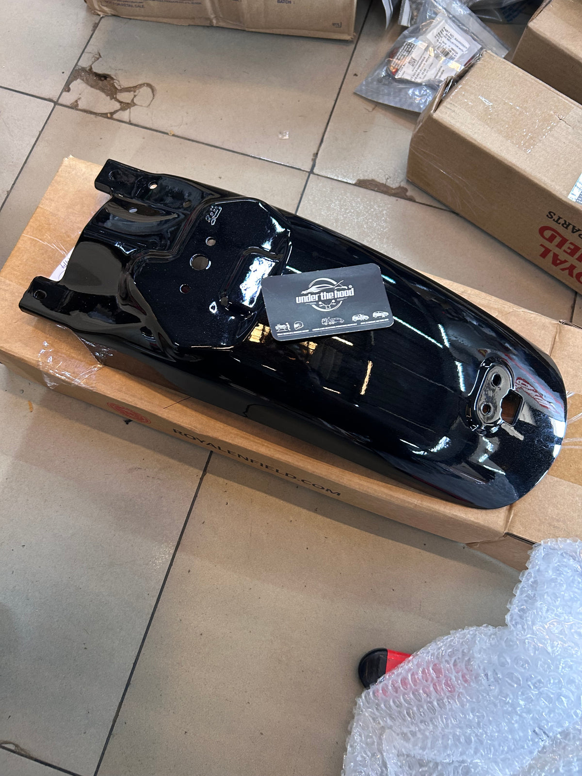 Royal Enfield Bear 650 Black Spade Halcyon Black Rear Mudguard RAQ00991/A