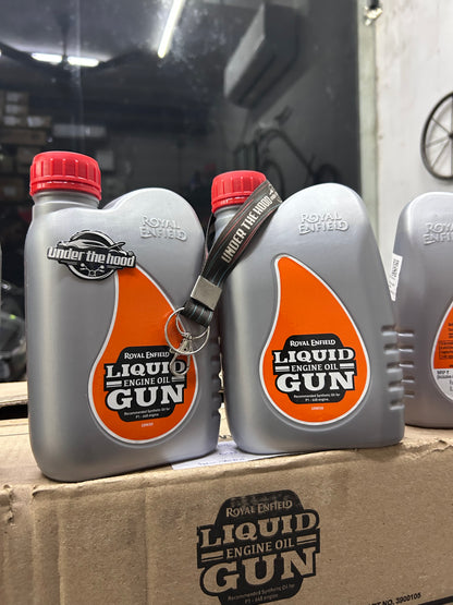 Royal Enfield Liquid Gun 10W50 Fully Synthetic Engine Oil 1L – Interceptor 650 / Continental GT 650 – Part 3900105