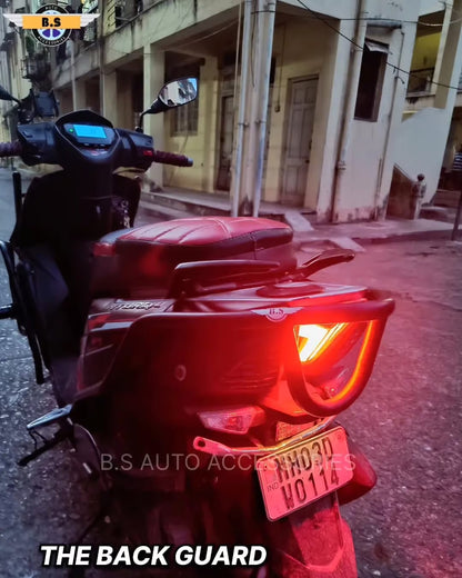 Heavy Crash Guard for TVS Ntorq | Stainless Steel | Black Powder-Coated | BS Auto