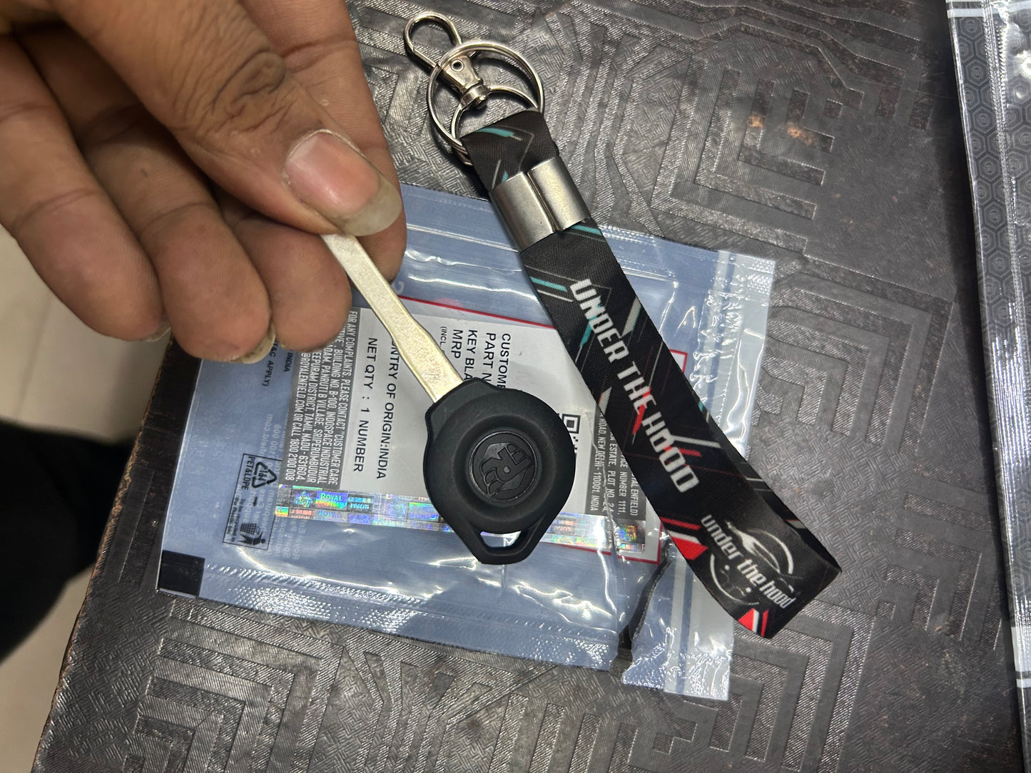 Royal Enfield Key Blank — Himalayan 450 & Guerrilla 450 (BS6.2/E5) | Interceptor 650, Continental GT 650, Super Meteor 650, Shotgun 650, Classic 650 — 148520/A (Genuine OE)
