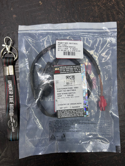 581738/A – Side Stand Switch (Side Stand Sensor) for Himalayan 411 (BS3–BS4), Thunderbird 350 & Thunderbird 500 (UCE), Bullet X / Bullet 500 Euro 4 – Genuine Royal Enfield