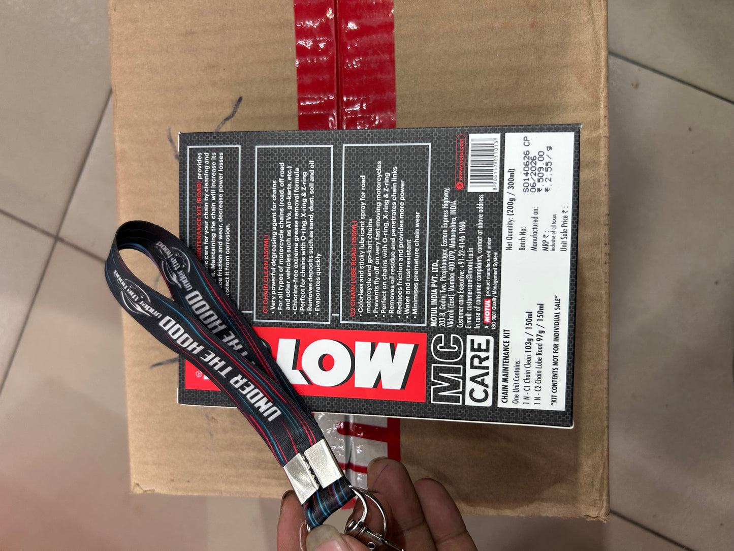 Motul Chain Maintenance Kit – C1 Chain Cleaner + C2 Chain Lube Road (150ml Each) – Motorcycle O-Ring/X-Ring/Z-Ring Compatible