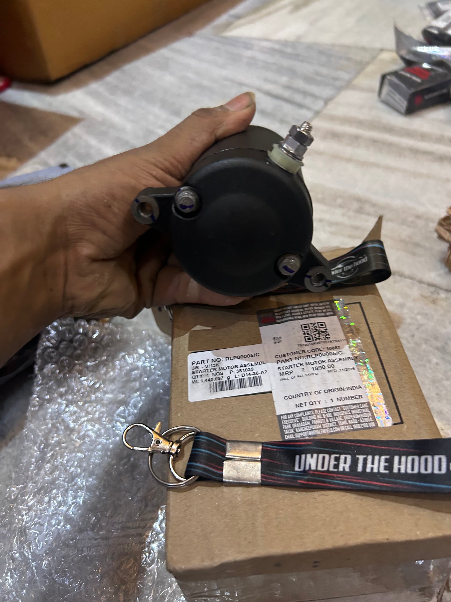 Royal Enfield Starter Motor Assembly – RLP00005/C – Genuine OEM for Classic Reborn 350, Meteor 350, Hunter 350, Bullet 350 (J-Series)