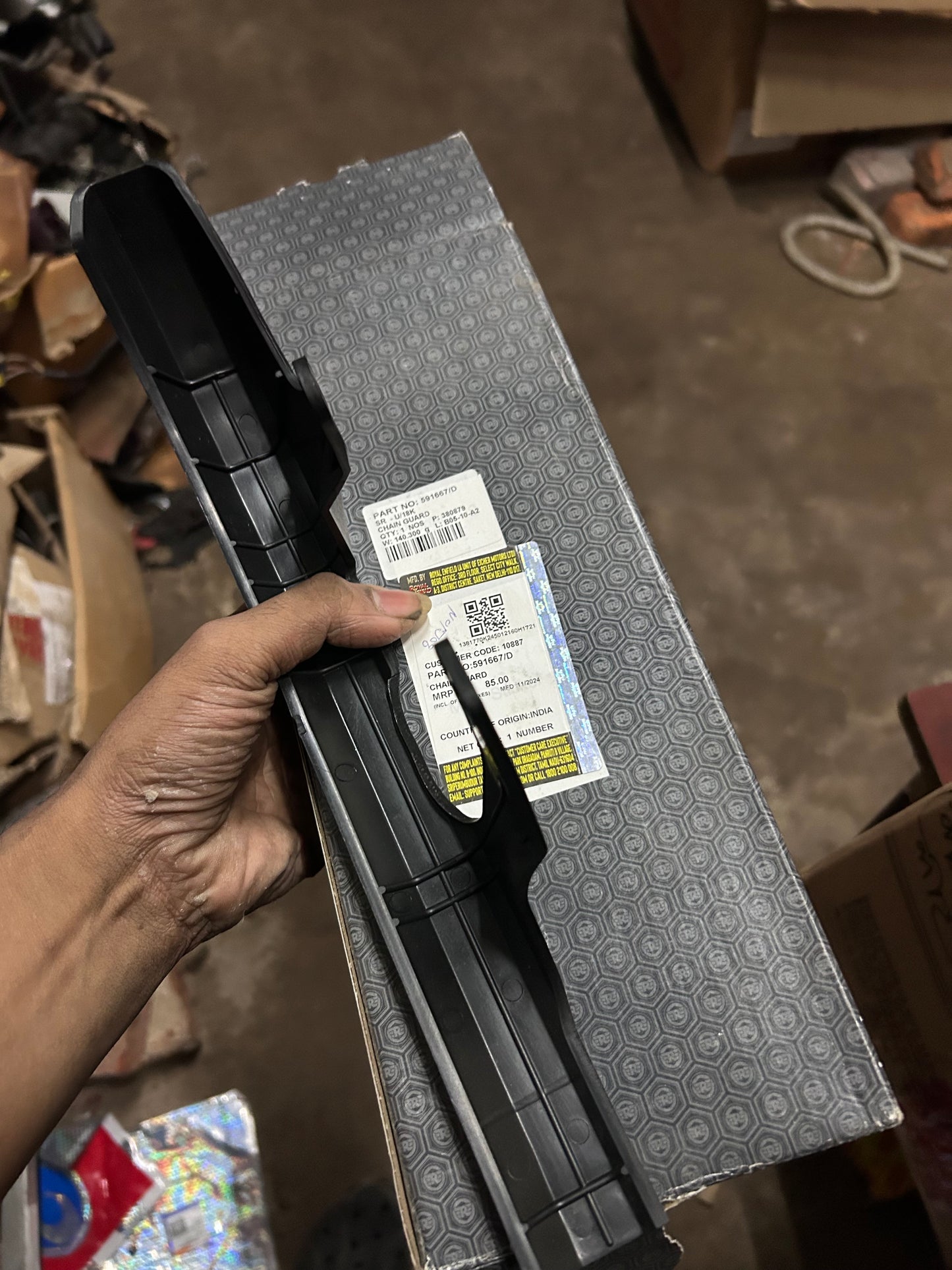 Genuine Royal Enfield Chain Guard (Chainguard) for Bullet 500 (B5) & Classic 500 (C5) Euro-4 | 591667 / 591667/D