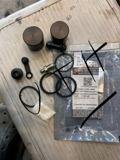 Royal Enfield Front Caliper Major Kit – Interceptor 650, Continental GT 650 – OEM Brake Piston + Seal Kit (KAB00261/A)
