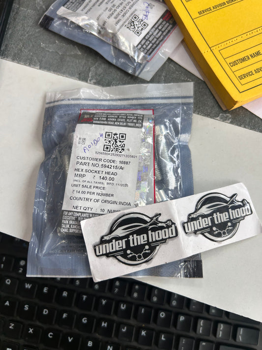 Royal Enfield 594215/A – Hex Socket Head Screw | Genuine Replacement Fastener (M8X30)