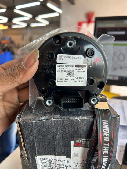 Instrument Cluster KMPH (Speedometer Console) for Royal Enfield Hunter 350 Factory (Base/Retro) – RAM00271/D (BS6, KMPH Only)