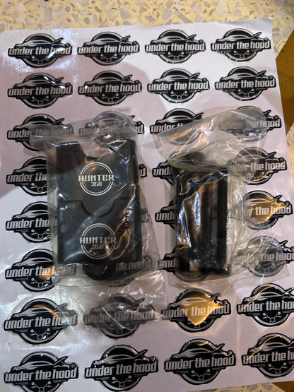 Aftermarket Handlebar Riser Kit for Royal Enfield Hunter 350 – Black CNC Machined Aluminium