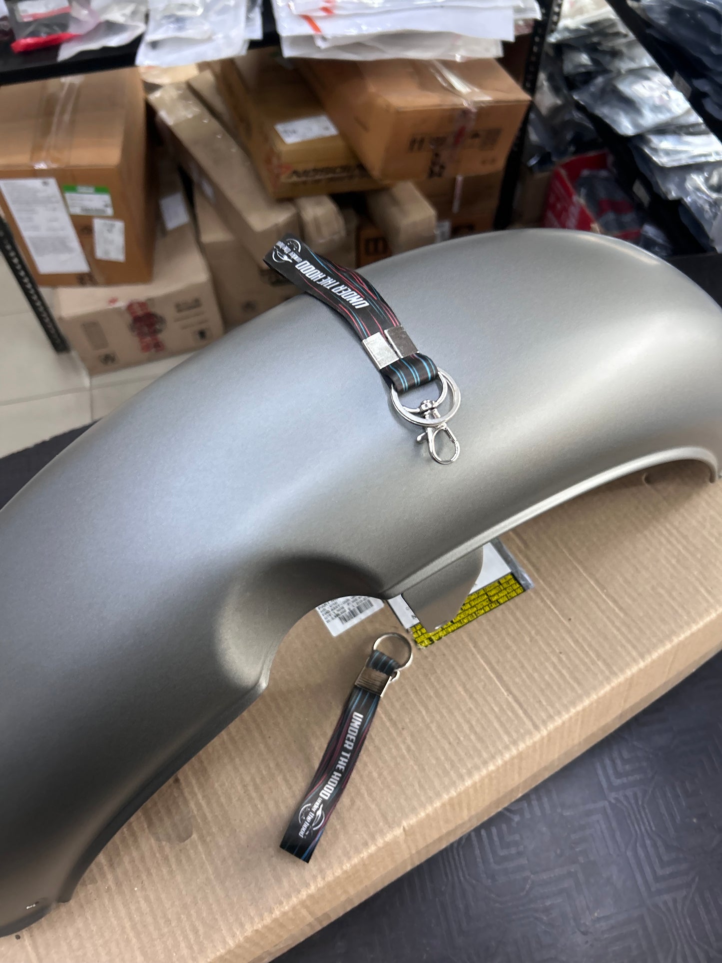 Genuine Royal Enfield Front Mudguard Assembly (Front Fender) – Gun Grey Matt for Classic 350 Reborn – RAG00139/A