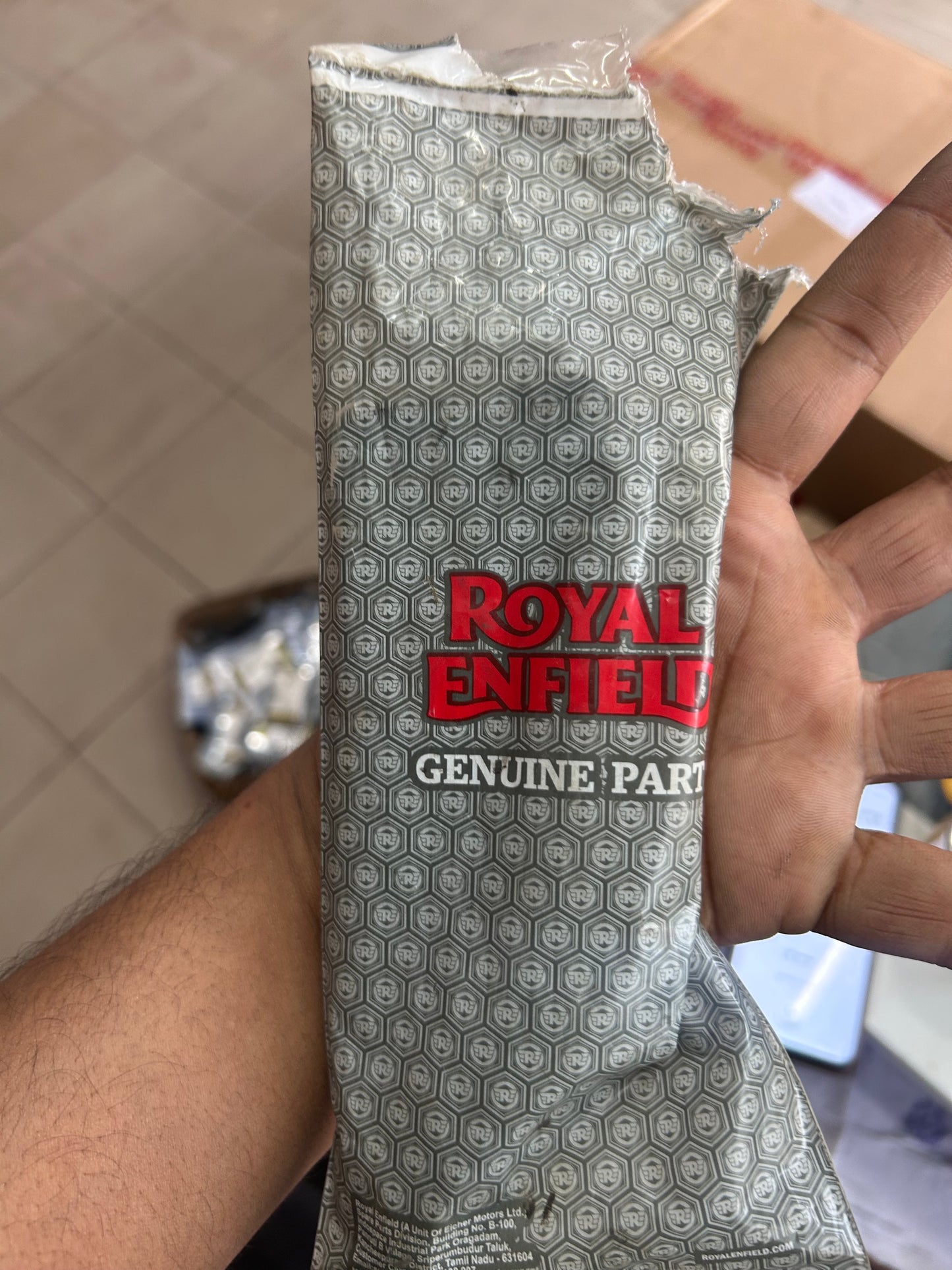 Royal Enfield 586151/C – Chain Pad Assembly for Classic & Bullet UCE (Rear Drum Models)