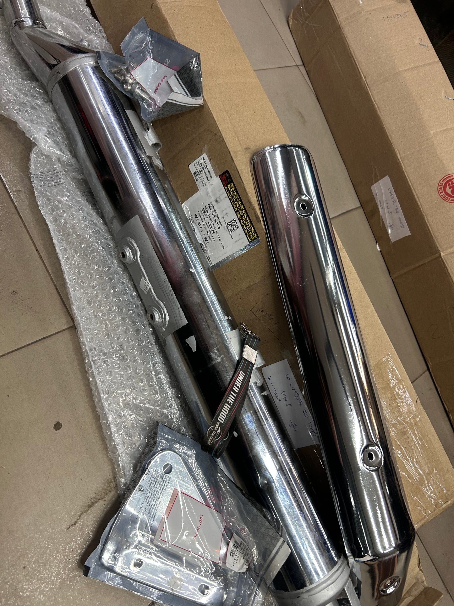 Genuine Royal Enfield Silencer Assembly Kit for Thunderbird 350 / Thunderbird 500 (NTB) | 888209