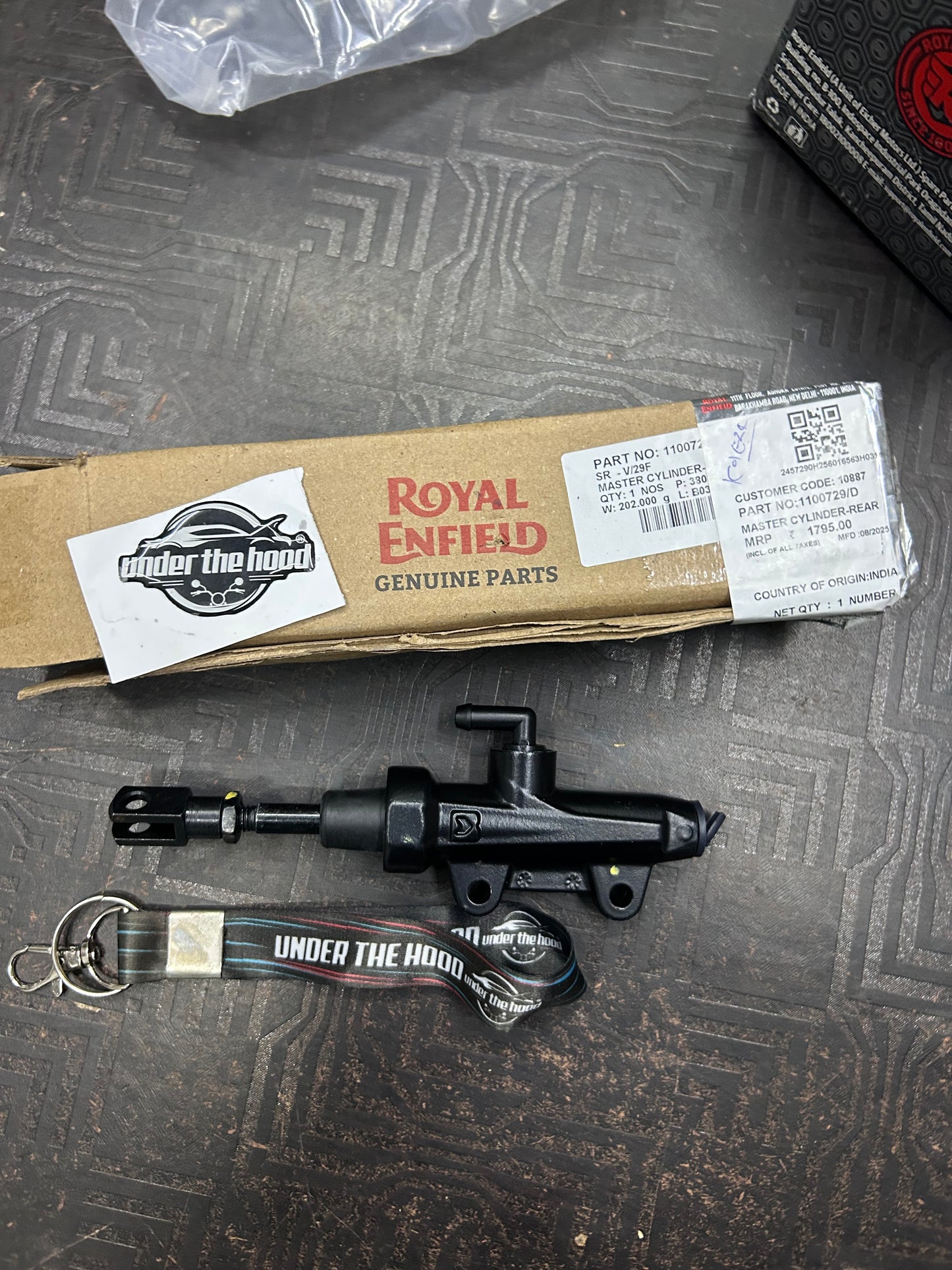 Royal Enfield 1100729/D – Rear Brake Master Cylinder Assembly (OE) for Meteor 350 BS6 & UK / Euro V