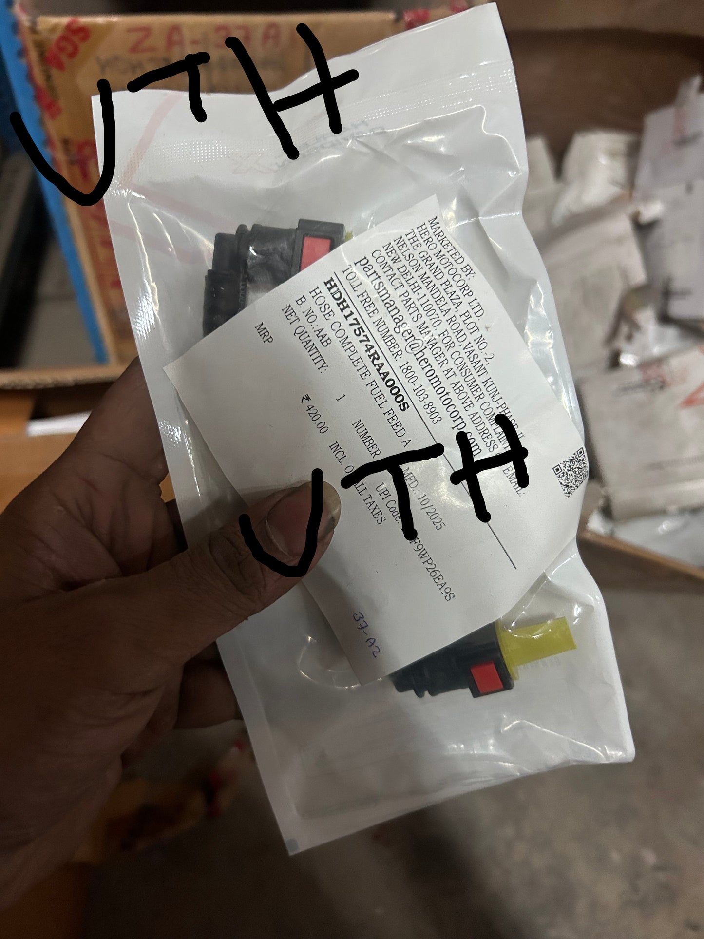 Genuine Hero Fuel Feed Hose Assembly (Hose Complete Fuel Feed A) – HDH17574RAA000S – Harley-Davidson X440 / Hero Mavrick 440 (Verify Fitment)