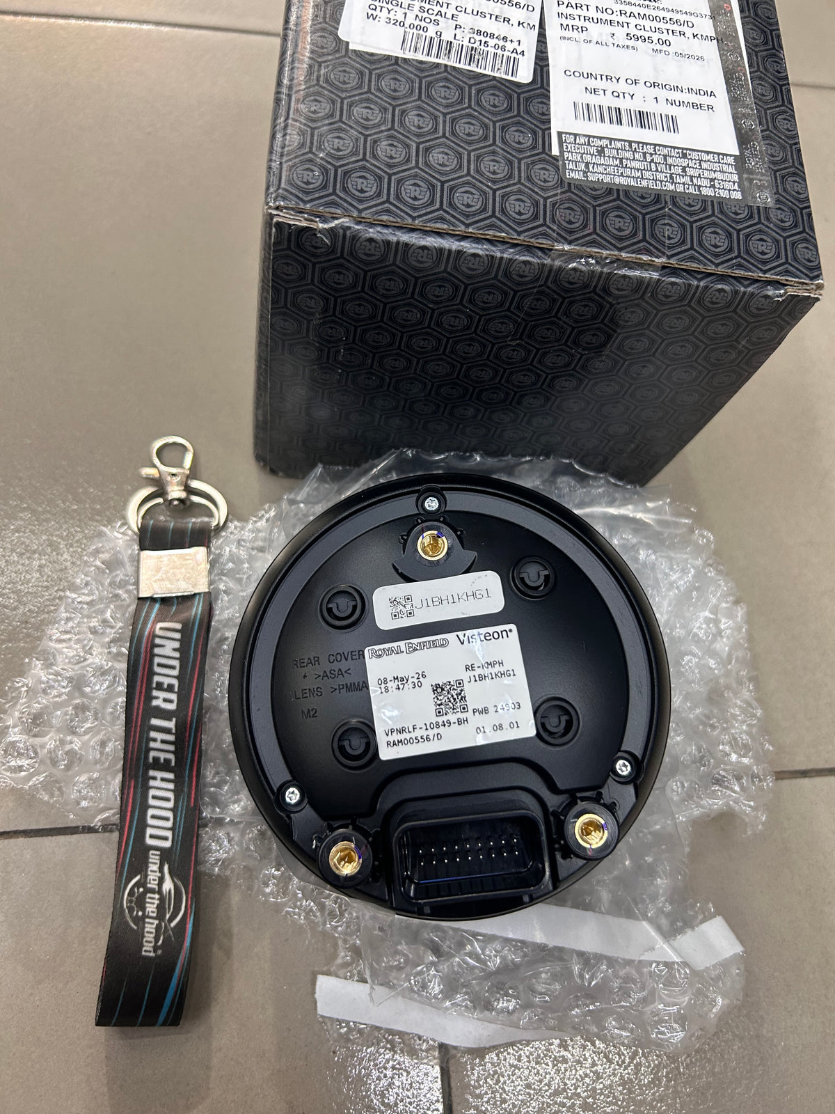 Royal Enfield RAM00556/C – OEM KMPH Instrument Cluster (Single Scale) for Hunter 350 / 350 Models