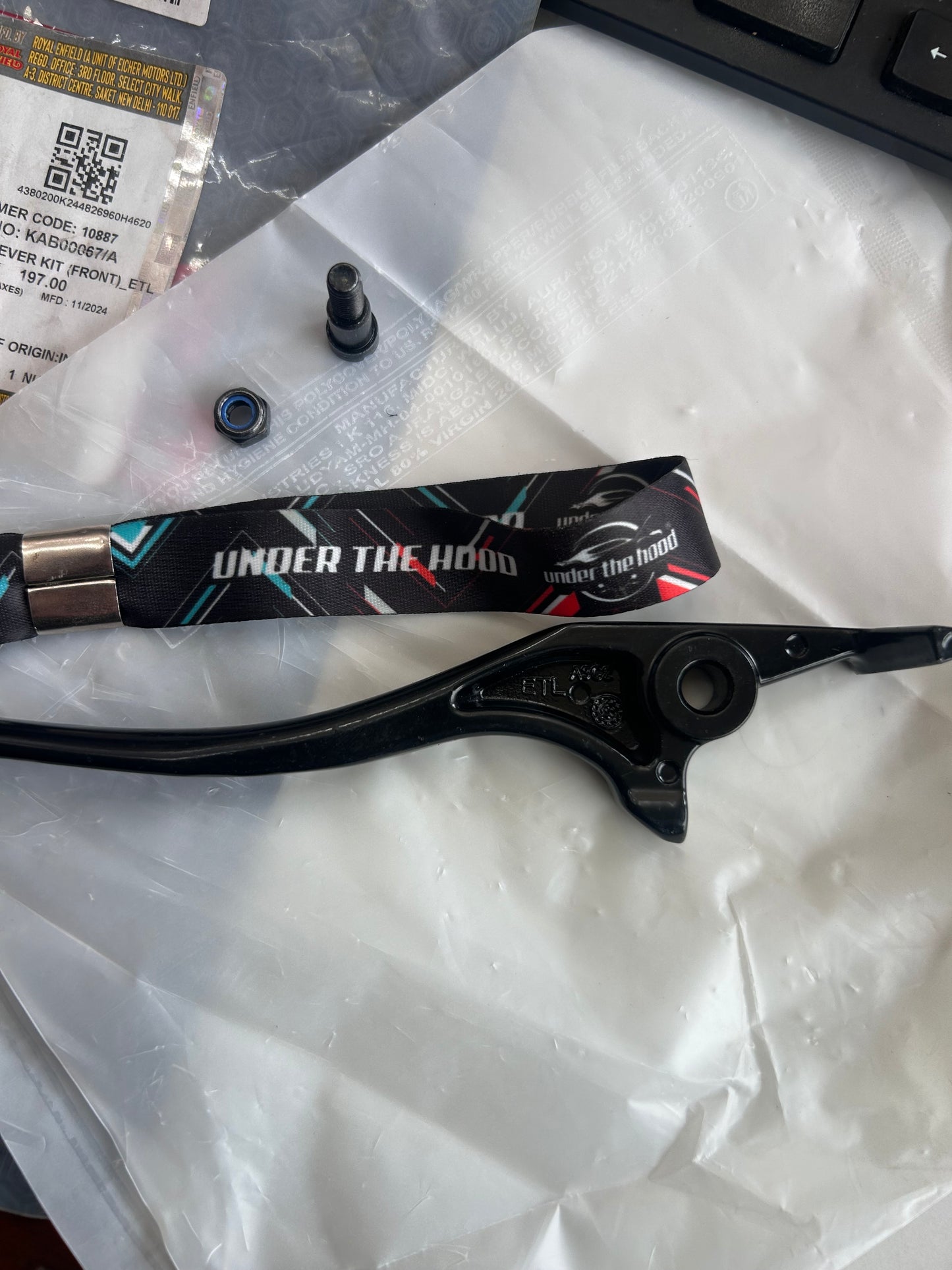 Royal Enfield KAB00067/A – Front Brake Lever Kit (ETL) OEM for Bullet 350 ES (UCE, BS3) + Selected Classic 350 (see table)