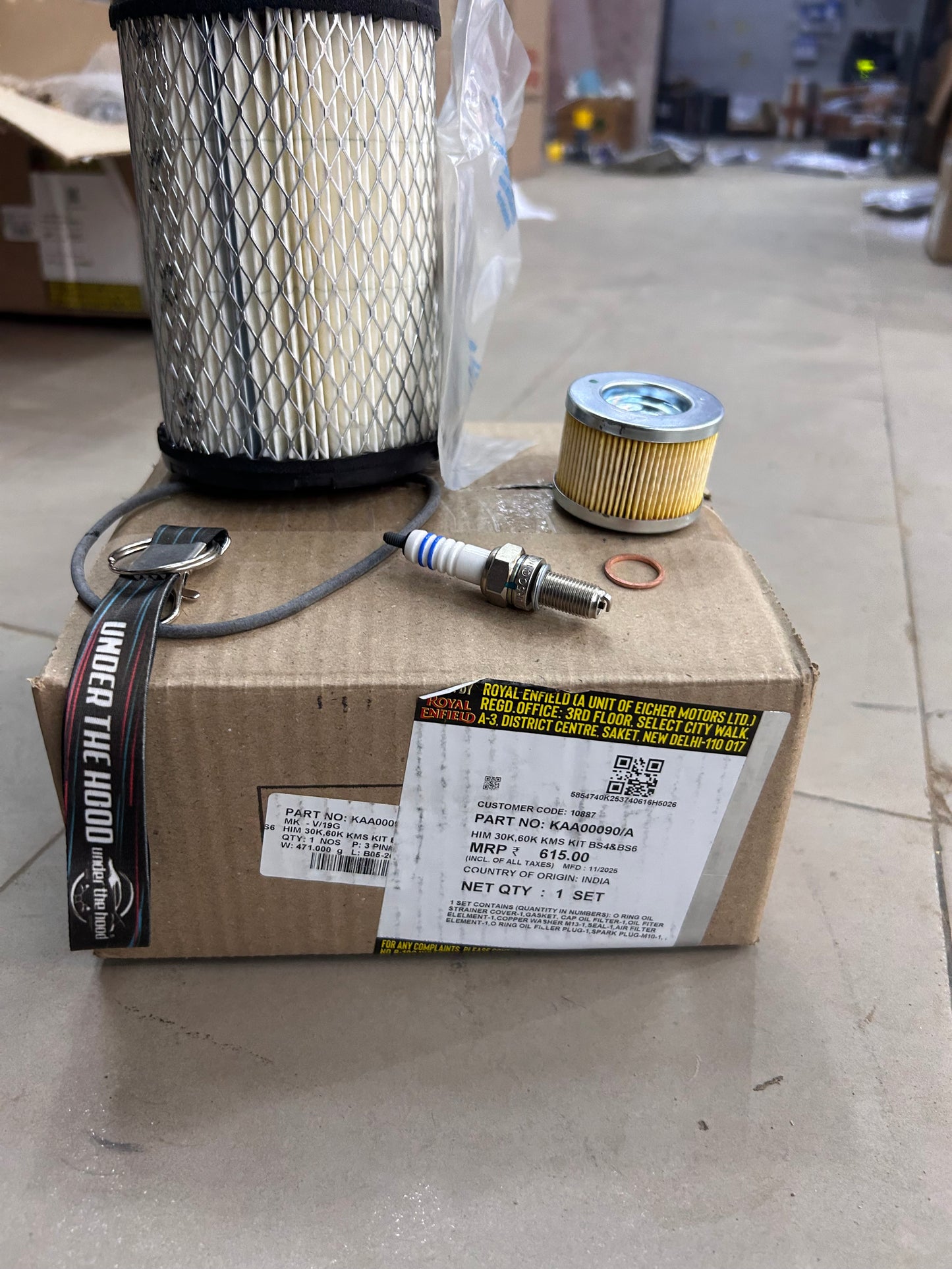 Royal Enfield KAA00090/A – Himalayan 411 & Scram 411 30K / 60K Service Kit (BS4 & BS6) – Genuine OEM Him 30K, 60K Kms Kit