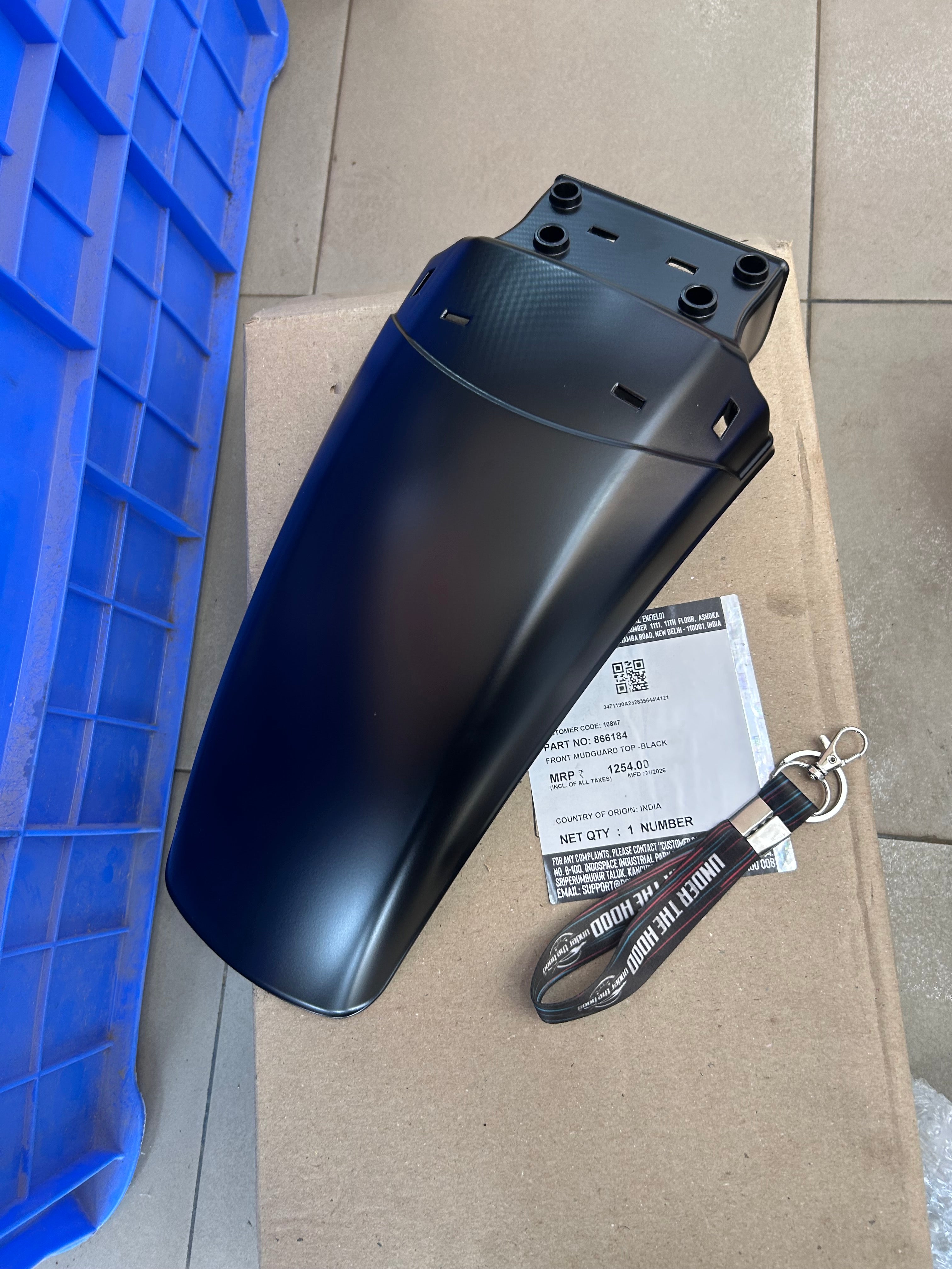 Himalayan 411 Front Mudguard Top Black 866184 (OEM) – UNDER THE HOOD