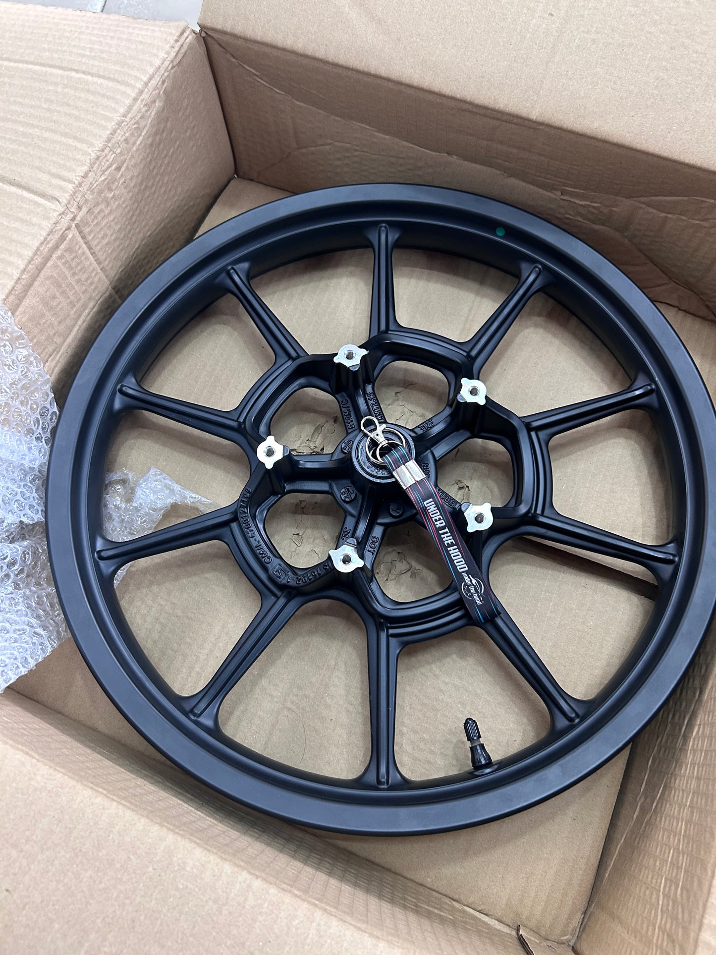 Front Alloy Rim Sub Assembly (Black Alloy) for Royal Enfield Meteor 350 | 1100765/F | Genuine OEM