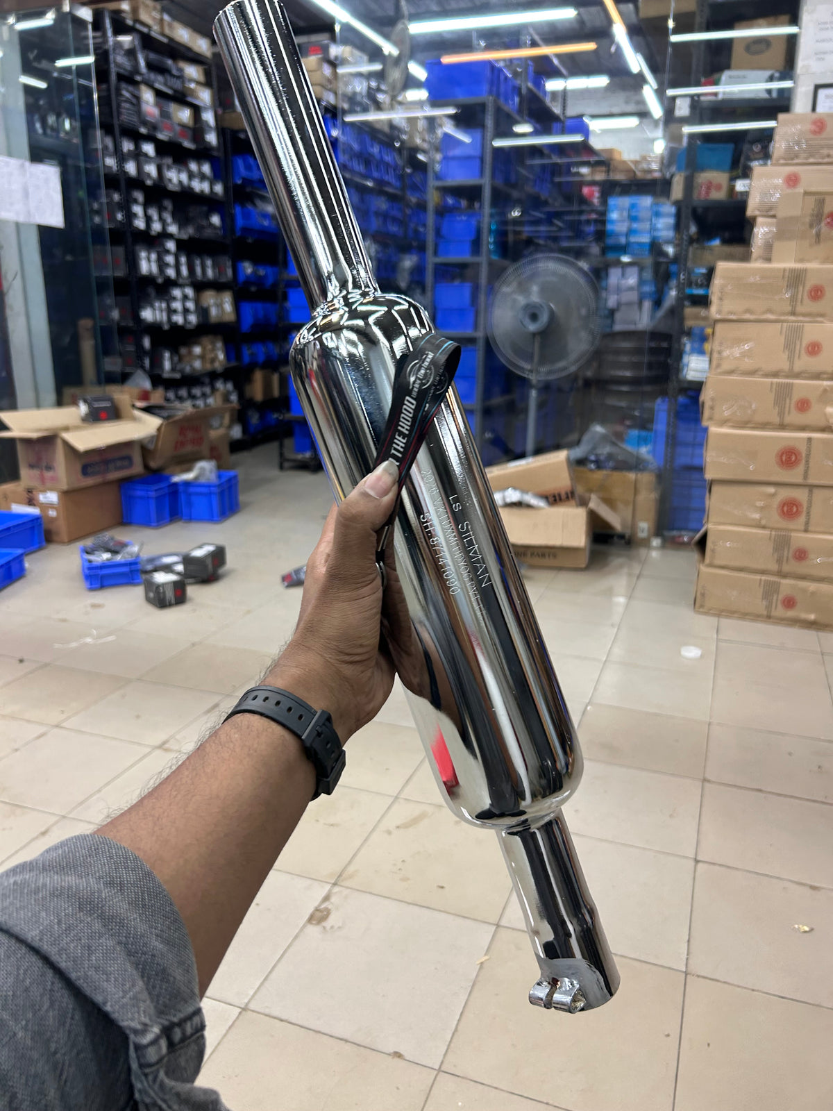 Silmen/Silman Short Punjab Silencer (Small Mouth, Chrome) – LSM3-A – For Royal Enfield Classic 350 Reborn & New Bullet 350 (2023+ J-Series)
