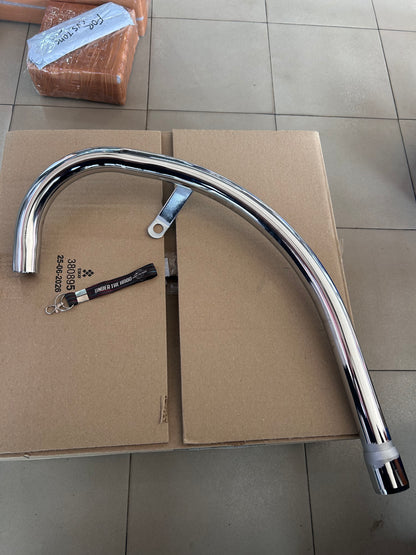 Royal Enfield Bullet 350 Standard, Deluxe, Machismo, Campus & Electra 4S KS Plated Exhaust Pipe 144123/A