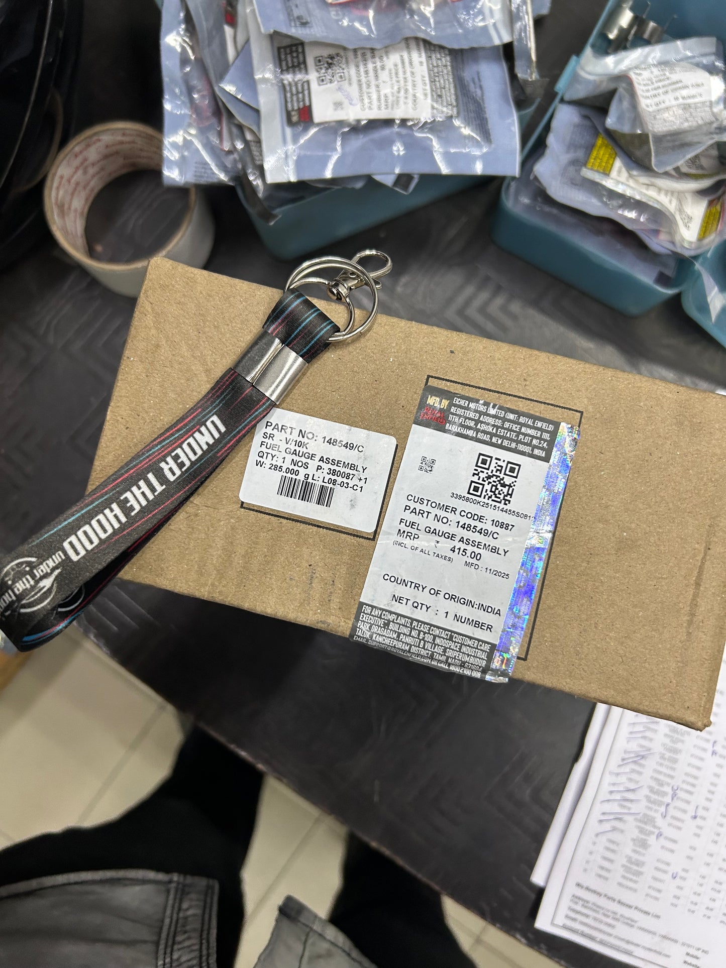 Royal Enfield 148549/C – Fuel Gauge Assembly for Continental GT 650 (Euro IV & BSVI, including 120th Edition) – Genuine OEM