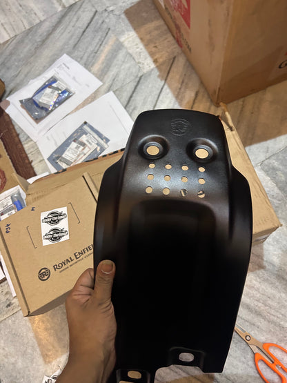Royal Enfield Black Large Sumpguard 1990555 — OEM Engine Under-Guard for Bear 650, Interceptor 650 & Continental GT 650