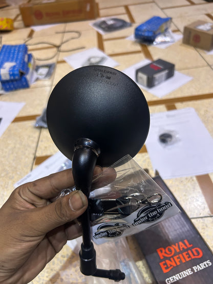 Royal Enfield RAL00276/E – Black Left-Hand Rear-View Mirror (LH) for Hunter 350 & Meteor 350 (OEM)