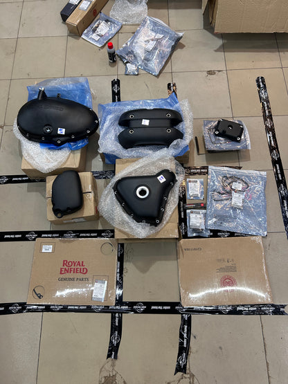 Royal Enfield Interceptor 650 & Continental GT 650 Black Engine Cover Conversion Kit