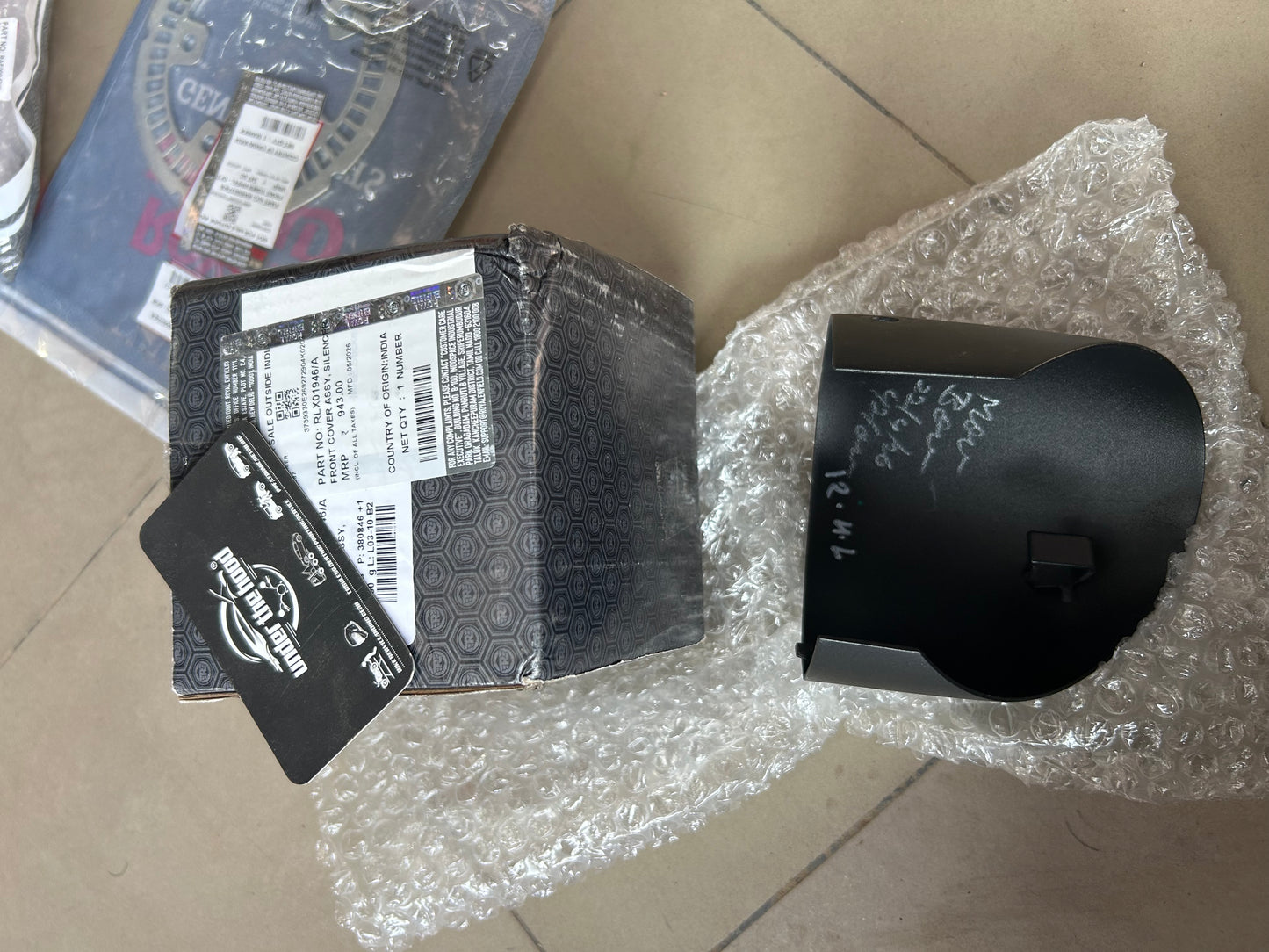 Royal Enfield Front Silencer Cover Assembly for Bear 650 – RLX01946/A