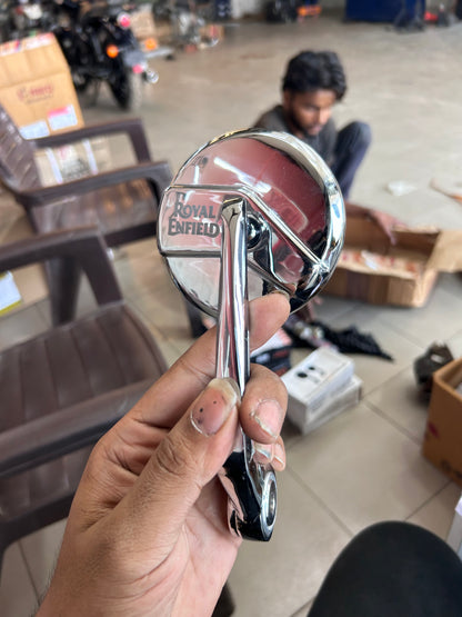 Royal Enfield Replica Bar End Mirror – Universal Fit for Classic, Interceptor, Meteor & More