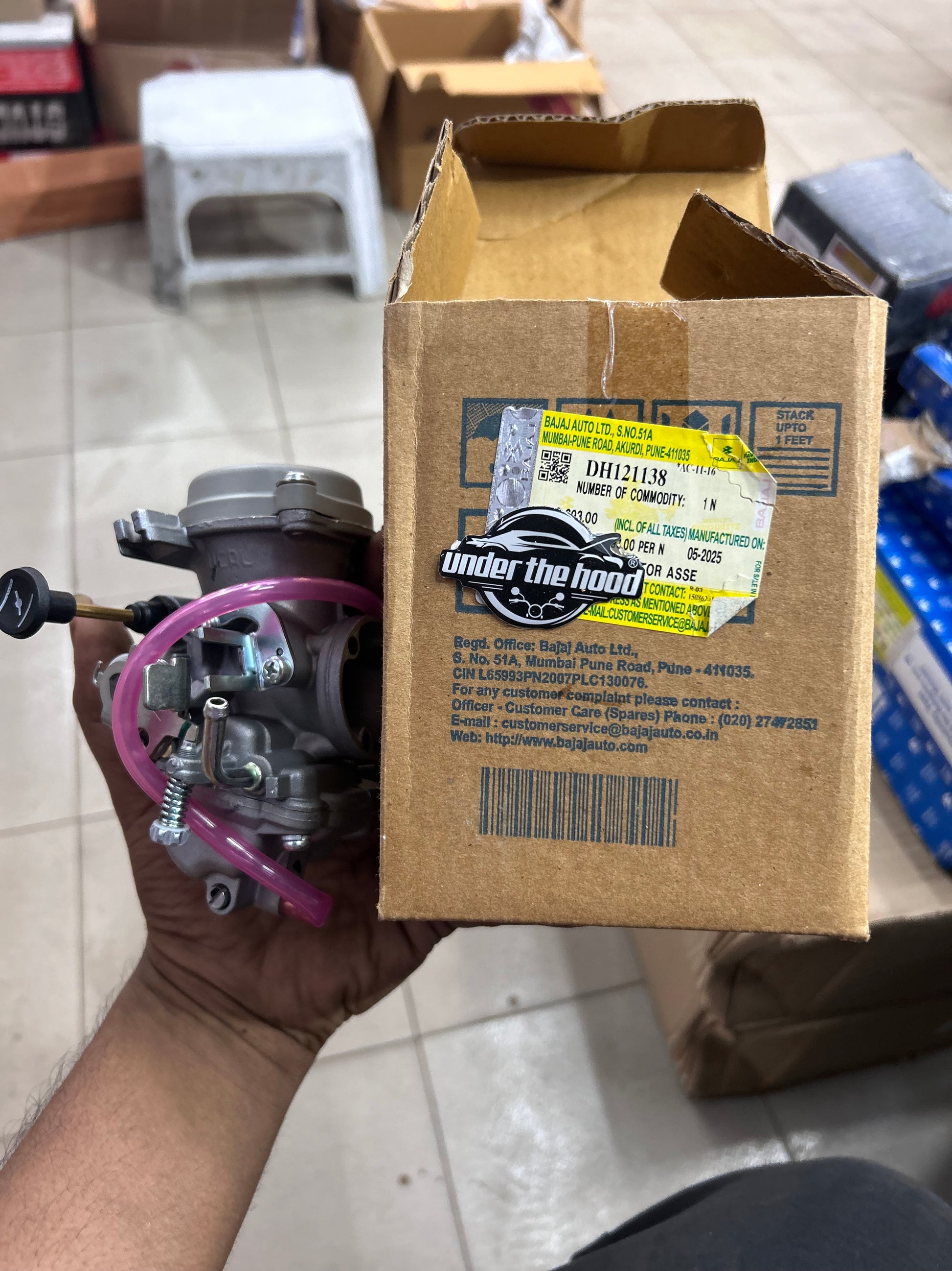 Bajaj DH121138 Carburetor – Pulsar 150 UG3/UG4 OEM Replacement