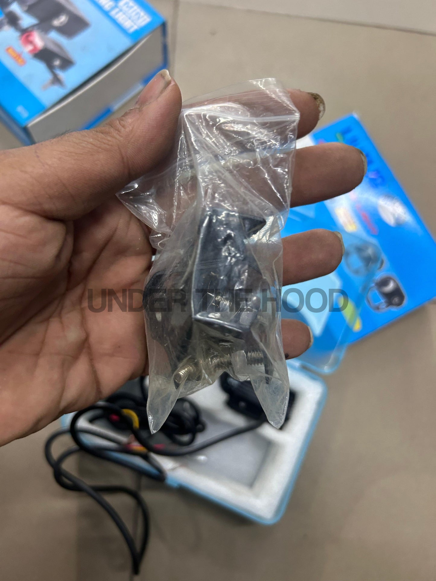 HJG Mini Drive Original LED Fog Light Set – Yellow Low Beam & White High Beam, Dual-Color 40W (9-80V), IP67 Waterproof, Universal Fit for Bikes & Cars + 3-Way Switch